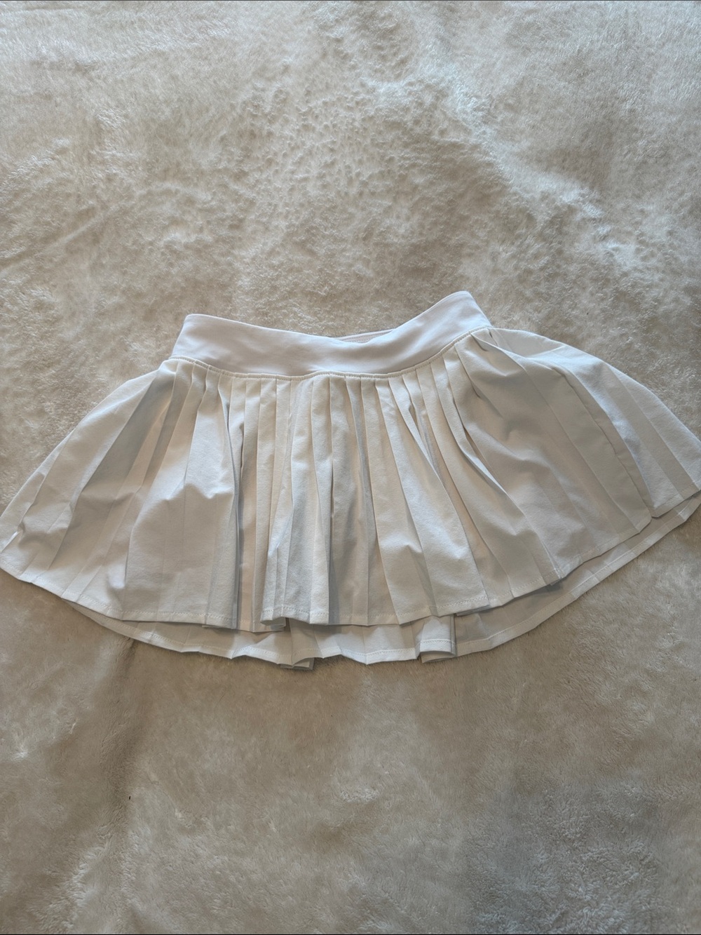 all in motion White Pleated Girls' Skater Skirt